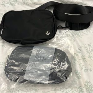 Two NWOT Lululemon everywhere belt bag black